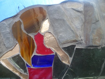 Alice, with the Cautley ridge in the background P1020805